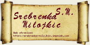 Srebrenka Milojkić vizit kartica